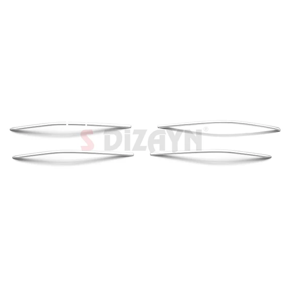 S-Dizayn VW Tiguan 3 Krom Ön Tampon Çıtası 6 Prç. 2024 Üzeri A+ Kalite - Resim 2