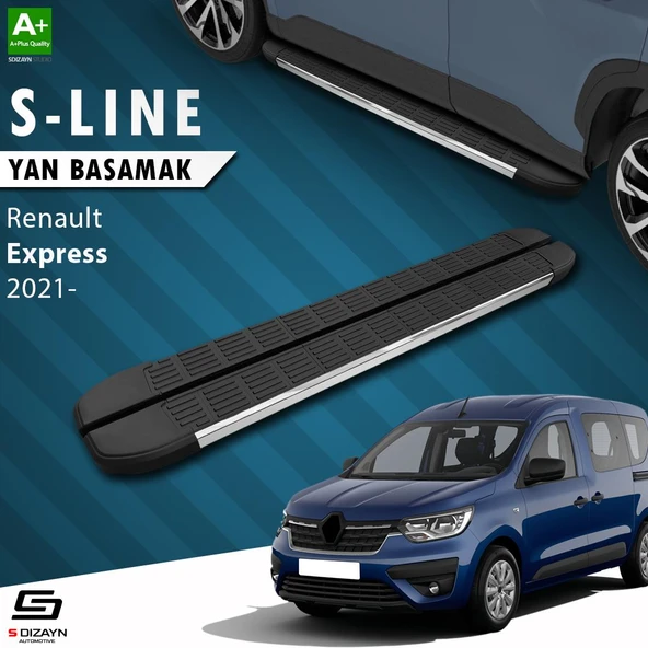 S-Dizayn Renault Express S-Line Krom Yan Basamak 203 Cm 2021 Üzeri A+ Kalite ürün görseli