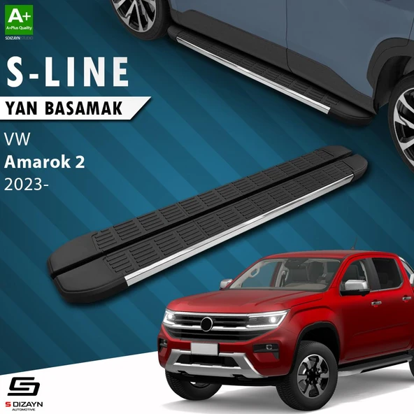 S-Dizayn VW Amarok 2 S-Line Krom Yan Basamak 203 Cm 2023 Üzeri A+ Kalite ürün görseli