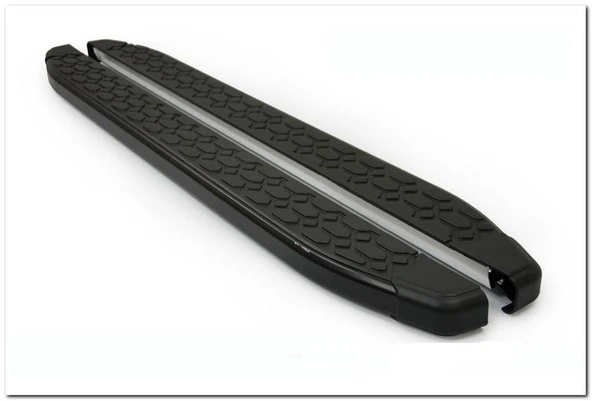 Omsa Line Ford Connect 2022 Sonrası Kısa Şasi Blackline Mat Siyah Alüminyum Alınlı Yan Basamak ürün görseli