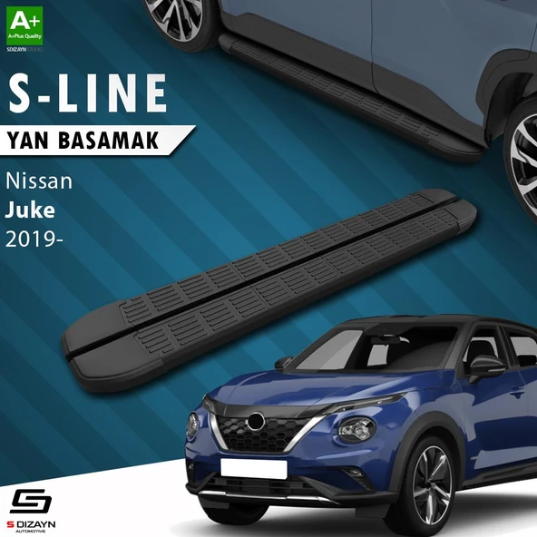 S-Dizayn Nissan Juke 2 S-Line Siyah Yan Basamak 173 Cm 2019 Üzeri A+ Kalite ürün görseli