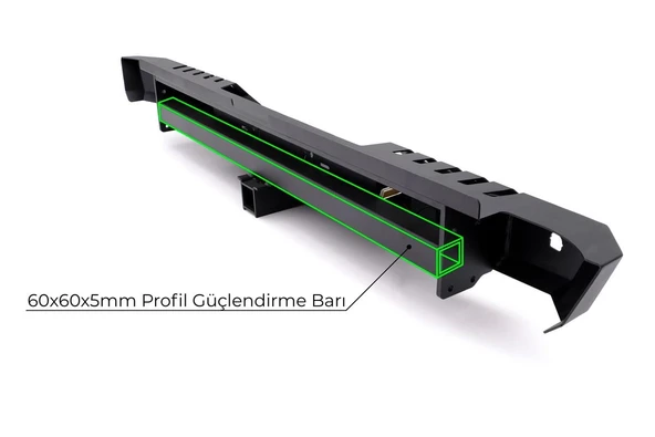 OMSA VW Amarok Dakar V2 Çelik Arka Tampon Ledli Sensörlü-Sensörsüz 2010-2021 Arası - Resim 11