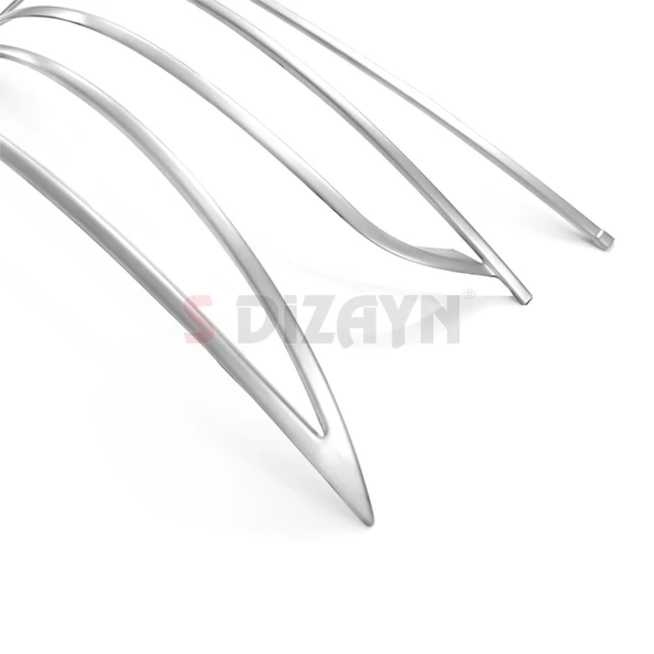 S-Dizayn Fiat Egea SD Krom Arka Tampon Difüzör Çıtası 3 Prç. 2015 Üzeri (Mat Krom) A+ Kalite - 4