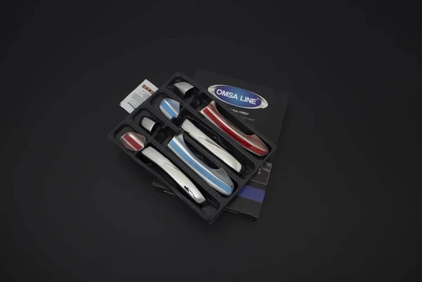 OMSA Skoda Karoq Krom Kapı Kolu 4 Kapı 8 Parça Sensörsüz 2017 ve Sonrası - Resim 2