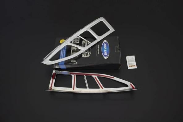 OMSA Citroen Berlingo 2 Krom Stop Çerçevesi 2 Parça Abs 2008-2018 Arası - Resim 3