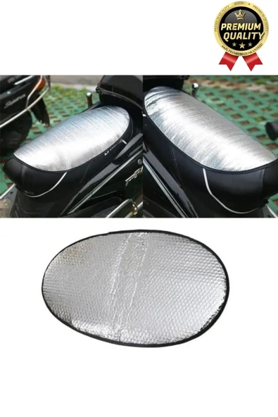 Özel Üretim Alüminyum Koltuk Kılıfı Dayanıklı Lastikli Su Geçirmez Motor Sele Güneşliği 60 cm x35 cm - 2