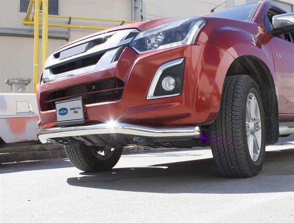 OMSA Isuzu D-Max Texas Ön Alt Koruma Çap:76 Krom 2012 ve Sonrası - Resim 2