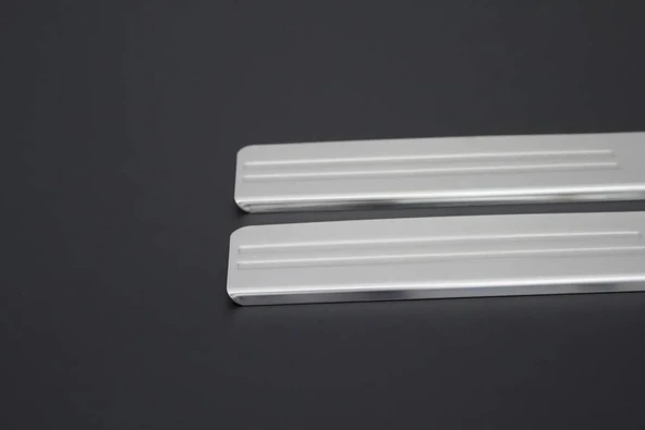 OMSA Renault Clio 3 Krom Kapı Eşiği 4 Parça Taşlı 2005-2012 Arası - Resim 3