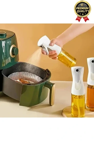 Çok Amaçlı Atomize Başlıklı Sızdırmaz Airfryer Püskürtmeli Fısfıs Sprey Cam Yağdanlık 200 Ml 1 Adet - Resim 2