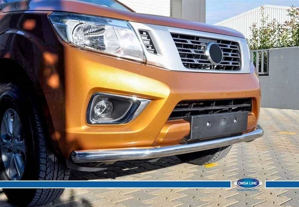 OMSA Nissan Navara Texas Ön Alt Koruma Çap:76 Krom 2016 ve Sonrası - Resim 2