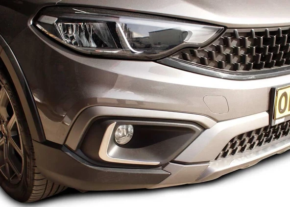 OMSA Fiat Egea Cross Krom Sis Far Çerçevesi 2 Parça Taşlı 2020 ve Sonrası - Resim 2