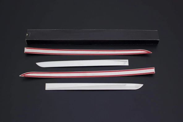 OMSA Fiat Doblo Krom Yan Kapı Çıtası 4 Parça 2022 ve Sonrası - Resim 2