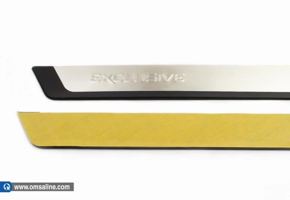 OMSA Opel Corsa F Krom Kapı Eşiği Exclusive Yazılı 4 Parça Abs 2020 ve Sonrası - Resim 3