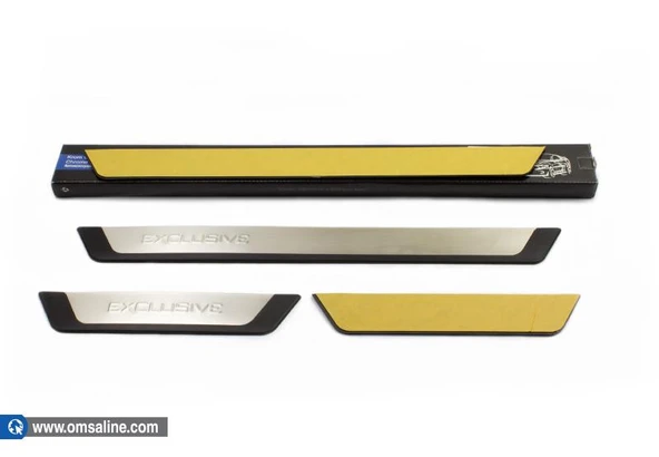 OMSA Opel Corsa F Krom Kapı Eşiği Exclusive Yazılı 4 Parça Abs 2020 ve Sonrası - Resim 2