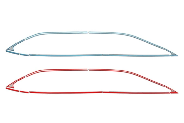 OMSA Honda HR-V Krom Cam Çerçevesi 20 Parça 2021 ve Sonrası - Resim 5