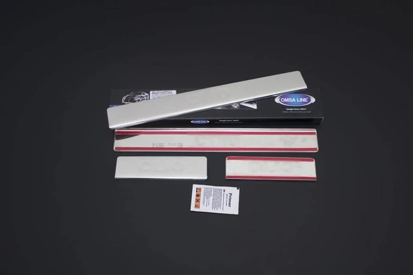 OMSA Renault Clio 5 Krom Kapı Eşiği 4 Parça Taşlı 2019 ve Sonrası - Resim 2