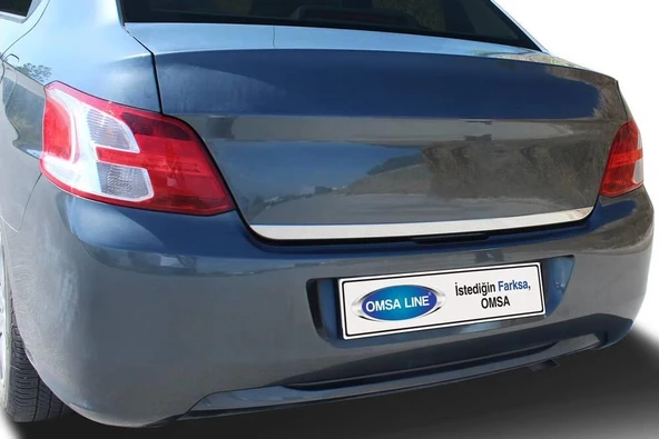 OMSA Peugeot 301 Sedan Krom Bagaj Alt Çıta 2012 ve Sonrası - Resim 2