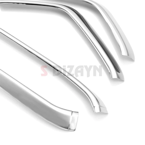 S-Dizayn Ford Transit Krom Ön Panjur Çerçevesi Geniş Model 4 Prç. 2018 ve Üzeri - Resim 4