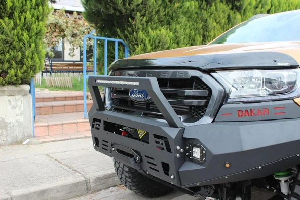 OMSA Ford Ranger Dakar Çelik Ön Tampon Sensörlü-Sensörsüz 2015-2022 Arası - Resim 2