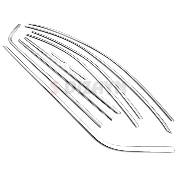 S-Dizayn Skoda Octavia A7 SD Krom Cam Çerçeve Seti 10 Prç 2013-2020 A+ Kalite - Resim 3