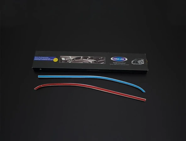 OMSA Opel Combo E Krom Cam Alt Çıta 2 Parça 2019 ve Sonrası - Resim 2