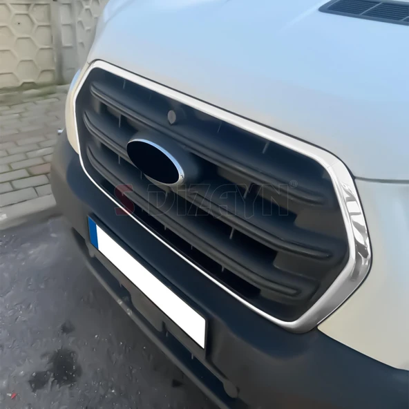 S-Dizayn Ford Transit Krom Ön Panjur Çerçevesi Geniş Model 4 Prç. 2018 ve Üzeri - Resim 7