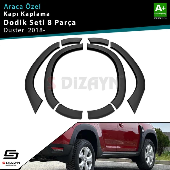 S-Dizayn Dacia Duster 2 Çamurluk Kaplaması Dodik Seti 8 Prç 2018-2023 A+ Kalite ürün görseli