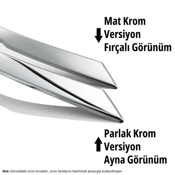 S-Dizayn Fiat Egea Cross Krom Ön Panjur Çıtası 2020 Üzeri (Mat Krom) A+ Kalite - Resim 5