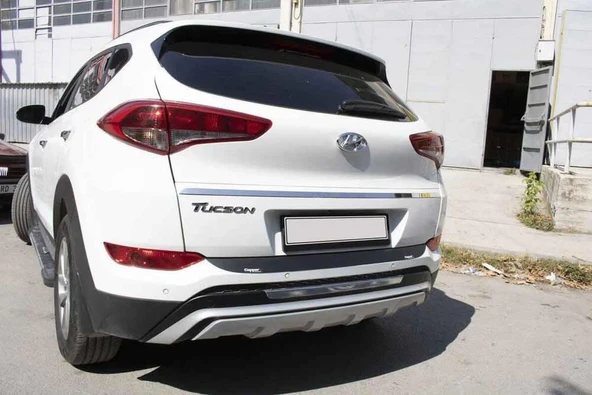 Hyundai Tucson Arka Tampon Eşiği Plastik Siyah 2015-2018 Arası ürün görseli