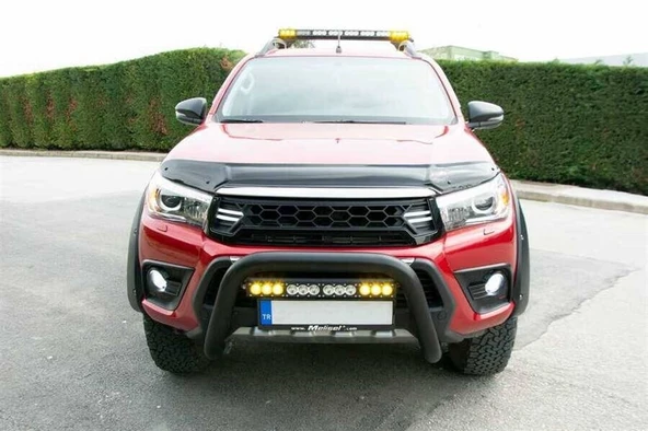 OMSA Toyota Hilux Pars Ön Koruma Çap:76 Siyah 2015-2020 Arası - Resim 2