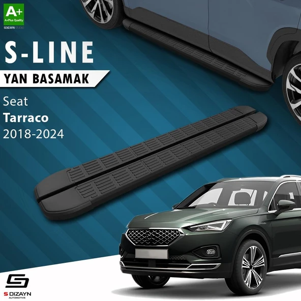 S-Dizayn Seat Tarraco S-Line Siyah Yan Basamak 193 Cm 2018-2024 A+ Kalite ürün görseli