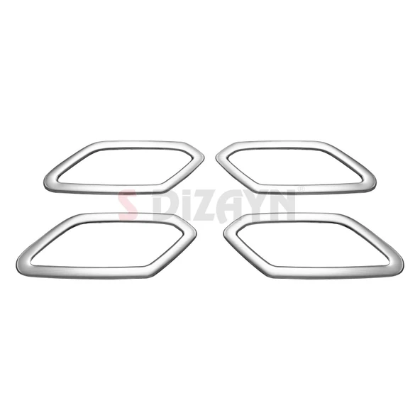 S-Dizayn Renault Taliant Krom İç Kapı Kolu Çerçevesi 4 Prç 2021 Üzeri A+ Kalite (Mat Krom) - Resim 2