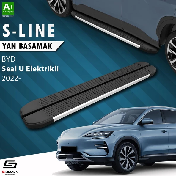 S-Dizayn BYD Seal U Elektrikli S-Line Aluminyum Yan Basamak 193 Cm 2022 Üzeri A+ Kalite ürün görseli