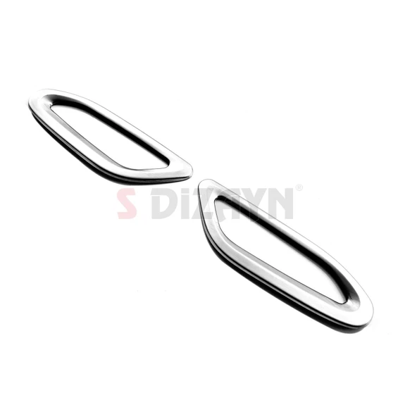 S-Dizayn Fiat Egea (Mat Krom) Sinyal Çerçevesi 2 Prç. ABS Plastik Dolgulu 2015 Üzeri A+ Kalite - Resim 3