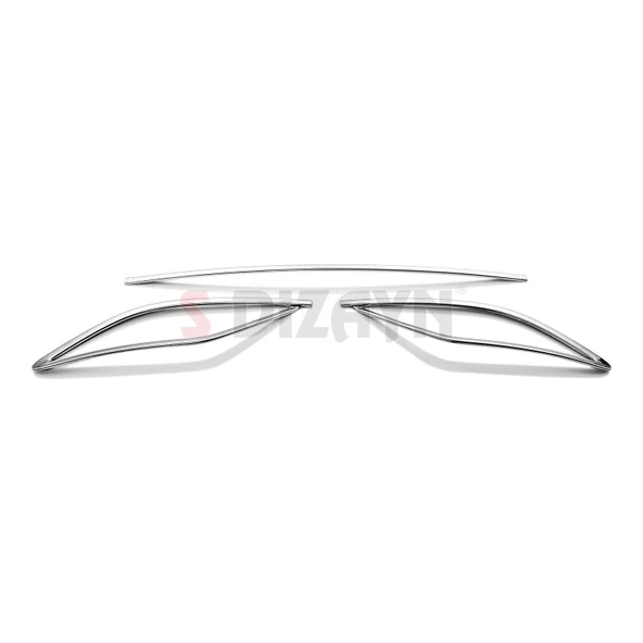 S-Dizayn VW Polo 6 HB Makyajlı Krom Egzoz Çıkışı Difüzör 2021 Üzeri - Resim 2