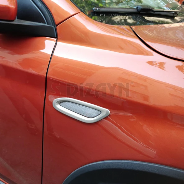 S-Dizayn Fiat Egea (Mat Krom) Sinyal Çerçevesi 2 Prç. ABS Plastik Dolgulu 2015 Üzeri A+ Kalite - Resim 6