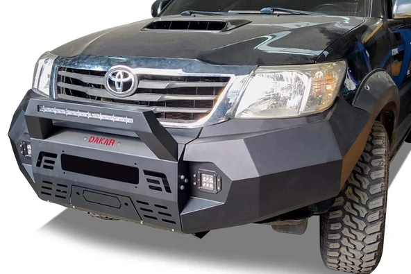 OMSA Toyota Hilux Dakar Çelik Ön Tampon Sensörlü-Sensörsüz 2011-2015 Arası - Resim 2