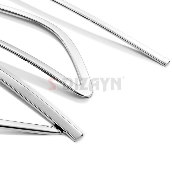 S-Dizayn VW Polo 6 HB Makyajlı Krom Egzoz Çıkışı Difüzör 2021 Üzeri - Resim 4