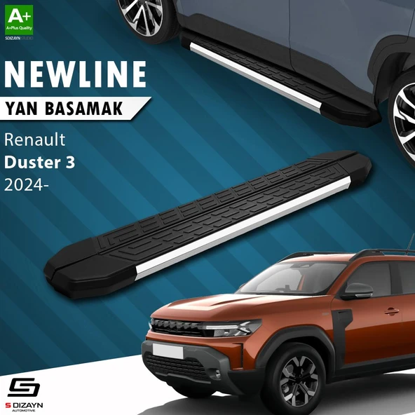 S-Dizayn Renault Duster 3 NewLine Krom Yan Basamak 183 Cm 2024 Üzeri A+ Kalite ürün görseli