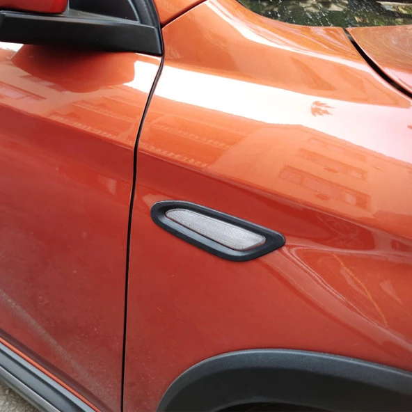 S-Dizayn Fiat Egea Siyah ABS Plastik Sinyal Çerçevesi 2 Prç. ABS Plastik Dolgulu 2015 Üzeri A+ Kalite - Resim 6