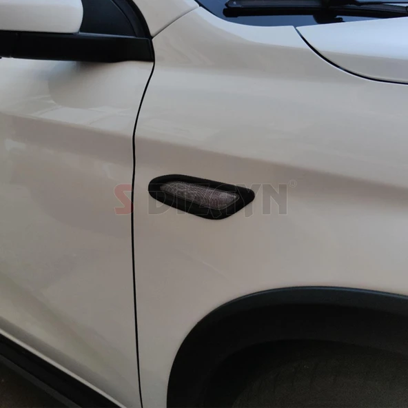 S-Dizayn Fiat Egea Siyah ABS Plastik Sinyal Çerçevesi 2 Prç. ABS Plastik Dolgulu 2015 Üzeri A+ Kalite - Resim 7