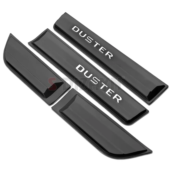 S-Dizayn Dacia Duster 2 Kapı Koruma Seti Parlak Krom Yazılı 4 Prç 2018-2023 A+ Kalite - Resim 3