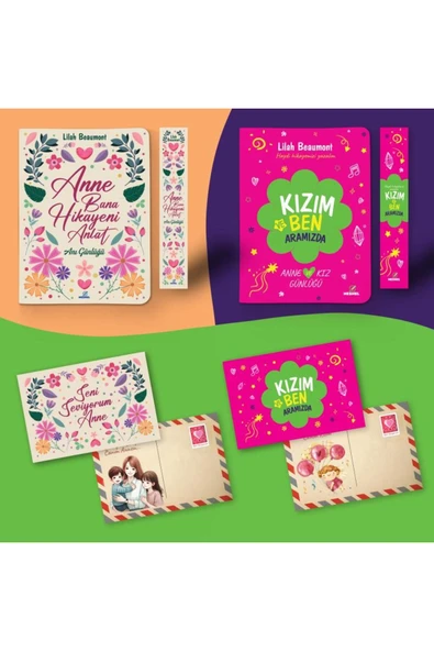 nesnel yayınlar Anne Kız Hikayeleri - Ayraç ve Kartpostal İlaveli ürün görseli 1