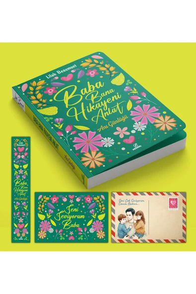 nesnel yayınlar İyi Ki Varsın Baba Ayraç Kartpostal - Resim 3