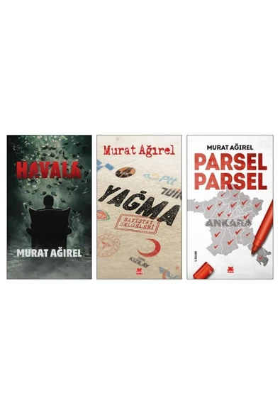 Kırmızı Kedi Yayınları Murat Ağırel 3'lü Set - Havala - Yağma - Parsel Parsel ürün görseli 1