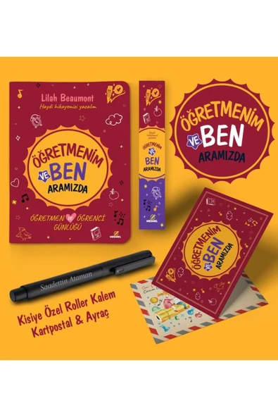 nesnel yayınlar Öğretmenim ve Ben Aramızda Ayraç Kartpostal Kalem - Siyah ürün görseli 1