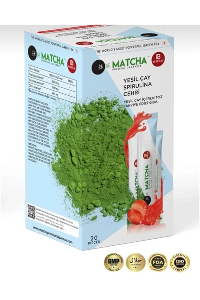 RAHMİS STORE Çilek Aromalı Maça Çayı Matcha Premium Japanese ürün görseli 1