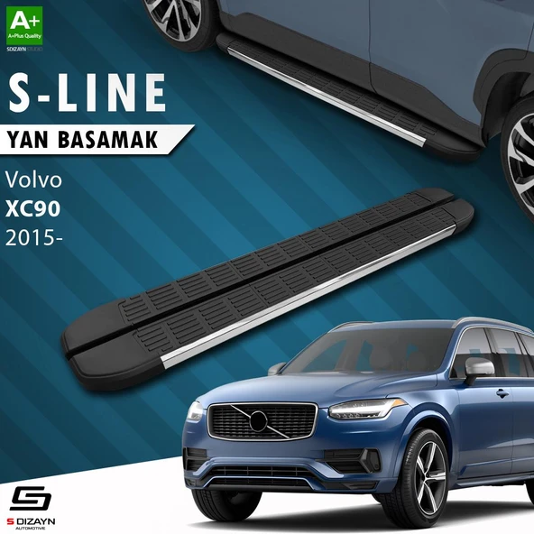S-Dizayn Volvo XC90 2 S-Line Krom Yan Basamak 193 Cm 2015 Üzeri ürün görseli