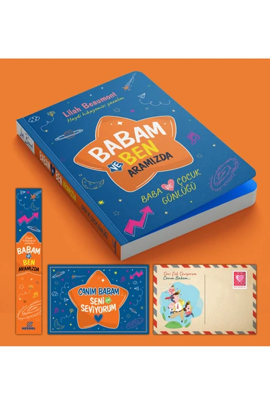 nesnel yayınlar İyi Ki Varsın Baba Ayraç Kartpostal - Resim 2