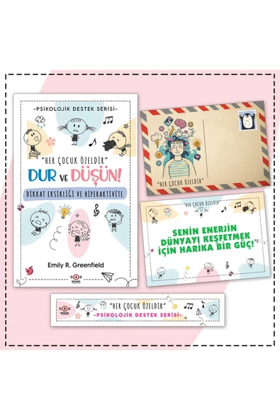 nesnel yayınlar Çocuklarda Dikkat Eksikliği ve Hiperaktivite - Kartposal ve Ayraç İlaveli ürün görseli 1